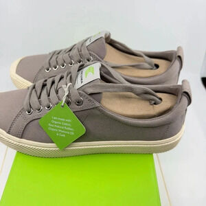 Cariuma Unisex Oca Low Sneaker Casual Shoes Lace-Up Mystic Grey Canvas Sz 9.5/11